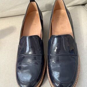Naturalizer Anthropology Navy Patent Loafers